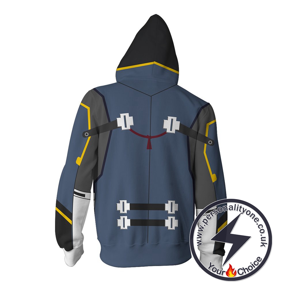 Blazblue Hoodies - Jin Kisaragi Zip Up Hoodie Jacket